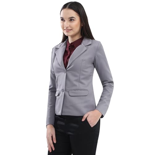 Image of Women's Formal Blazer | Regular Fit | Full Sleeve with 2 Front Pocket Ultra Light Fabric | Office /Meetings
