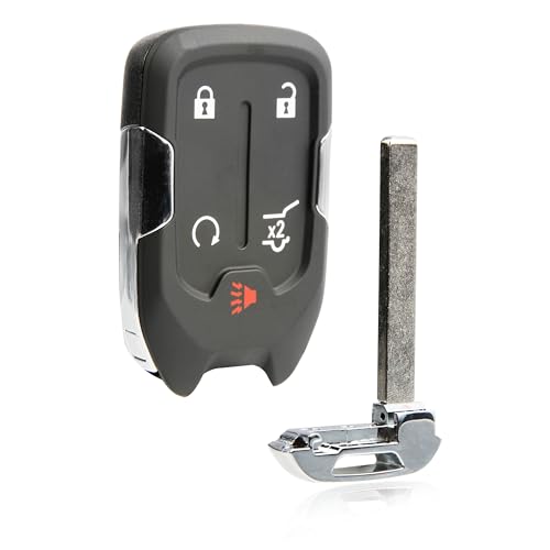 Keyless Entry Remote Key Fob Replacement 5-Button for 2021 2022 2023 2024 GMC Acadia Terrain (HYQ1ES 13522895 13547797)
