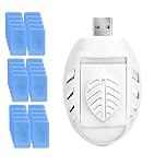 2/1Pack Mosquito Repeller, USB Mosquito Repellent Plug in Indoor Use, Mosquito Killer with Repellent Refills, No Candles or Flames, Portable Mosquito Repellent for Bedroom, Office, Kitchen (1Pack)