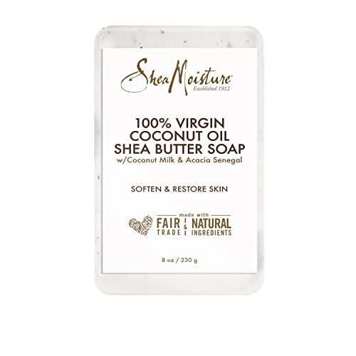 Sheamoisture Shea Butter Soap For All Skin Types 100 Percent Virgin Coconut Oil Cruelty Free Skin Care 8 Oz 4 Count #TOP1