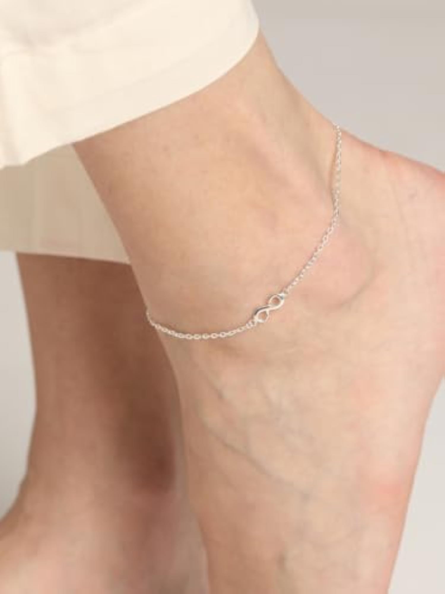Women's 925 Sterling Silver Adjustable Anklet Payal