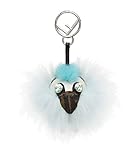  FENDI ROMA Schlüsselanhänger 7AR673 A42S F13Y2 Space Monkey Augen Kristall