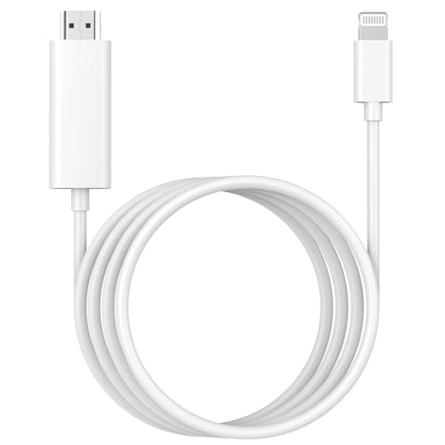 Ya en manzanajugosa.com: [Apple MFi certificado] Adaptador de cable Lightning a HDMI para iPhone a HDTV, 1080P Adaptador Digital AV Conector de pantalla sincronizado para iPhone 14 13 12 11 Pro Max XR X 8 a Monitor de