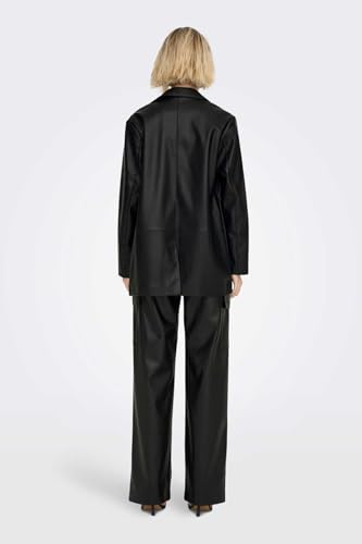 Only Onlheidi Sus Sb Faux Leather Blazer Cc Otw, Nero, L Donna - 5