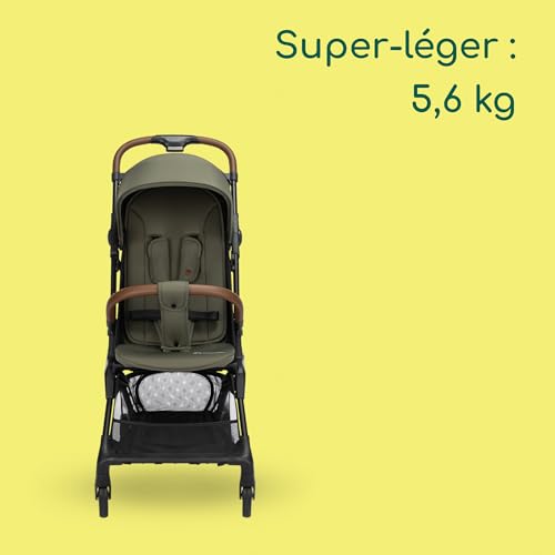 Poussette inclinable allongée Bebeconfort Zephir Mineral Green