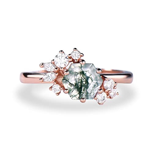 1CT-Natural-Moss-Agate-Ring-Vintage-Green-Moss-Agate-Engagement-Rings-Hexagon-Cluster-Engagement-Ring-Sterling-Silver-Wedding-Gift-For-Women