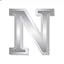 N - Silver