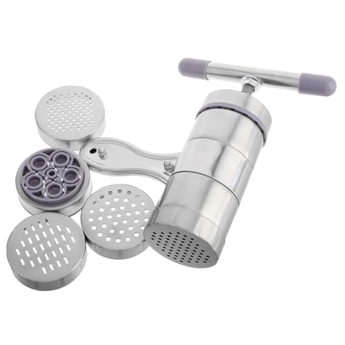 STOBAZA 1 Set Manual Noodle Maker Machine Stainless Operated Pasta Press Effortless Noodle Making for Home Use Compact Design Easy to Clean Suitable for Family Gatherings