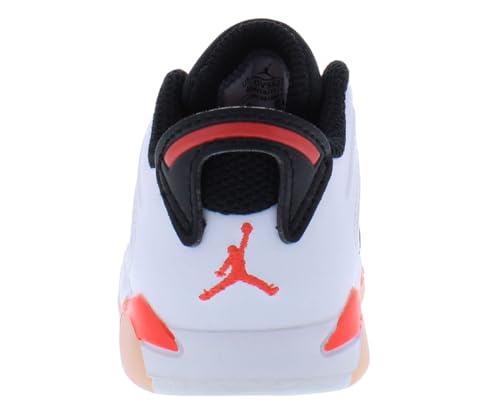 Jordan Baby Girl's 6 Retro Low (Infant/Toddler) White/Atmosphere/Infrared 23/Black 9 Toddler M4