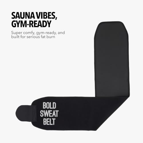 Image of Boldfit Sweat Belt for Women Fat Burner Made of Neoprene for Waist & Tummy Exercise, Sweat Belt for Men & Women for Fat Loss