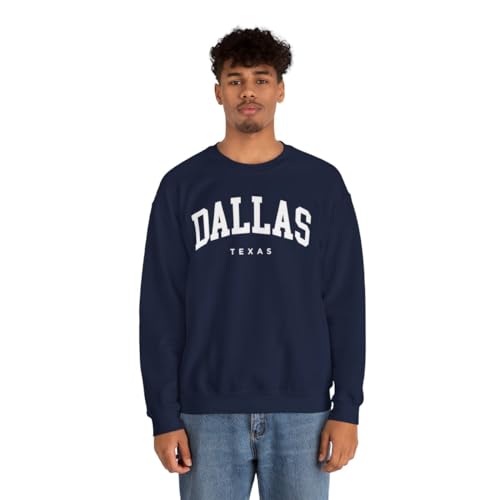 Dallas Texas Adult Unisex Crewneck Sweatshirt3