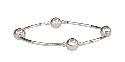 Made As Intended Smaller Bead All Sterling Silver Blessing Bracelet