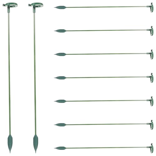 VALICLUD Lot de 10 Tuteurs pour Plantes en Pot 27 CM Supports Fixes en ABS pour Orchidées Hortensias et Plantes Grimpantes Treillis de Jardin Solide pour Croissance et Protection des