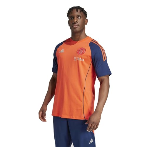 adidas Camiseta para hombre del Manchester United Tiro 24 2024 2025, Rojo brillante, L