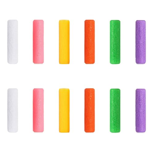 KISEER 12 Pcs Colorful Orthodontic Aligner Chewies for Aligner Chompers Aligner Trays Seaters, 6 Color