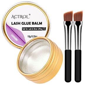 Lash Lift Glue Balm Eyelash Lifting Perm Lavender Strong Hold Lash&Brow Perm Glue Balm Brow Adhesive Powerful Sticky Brow Lamination 0.35Oz/10G