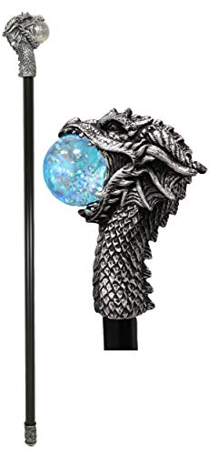 Ebros Gothic Roaring Leviathan Dragon Color Changing LED Light Bubble Orb Decorative Prop