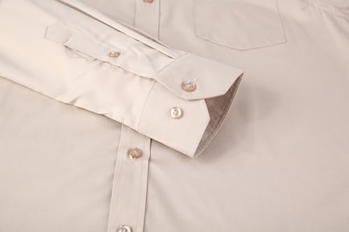 Alex Vando Mens Bamboo Dress Shirts Wrinkle Free Regular Fit Stretch Button Down Shirt