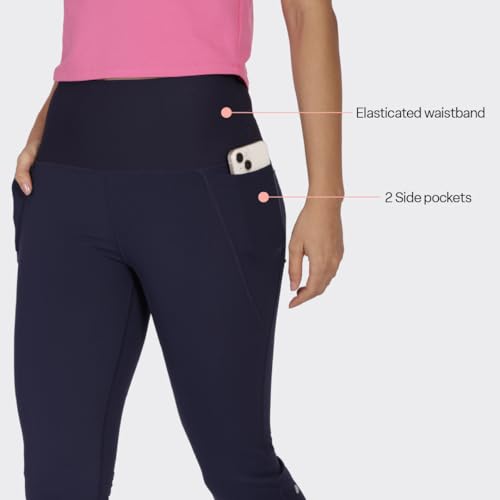 BlissClub Ultimate Flare Pants for Women Upto 5'4 ft | Ribbed Waistband, 4 Pockets | High Waist Trousers and Formal Pants for Office wear