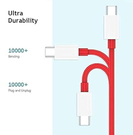 Image of 160w Type C to Type C Cable,SuperVooc /Dash Fast Charging Charger Cable Compatible for Oneplus 13 /13r /13s /12 /12r /11 /11r /10r,10t,10,10 pro,9 Pro,8,8T,7t,7t Pro,6,Nord,4,3,2,Ce Lite & More