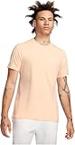 Nike Men's Embroidered Logo T-Shirt (US, Alpha, Medium, Regular, Regular, Light Orange)