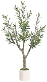 Olive Trees Artificial Indoor,Faux Olive Tree 4ft Tall 1Pack with...