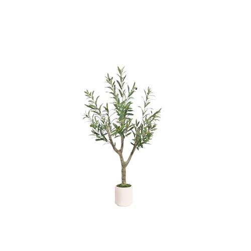 MCTYBB Olive Trees Artificial Indoor,Faux Olive Tree 4ft Tall 1Pack