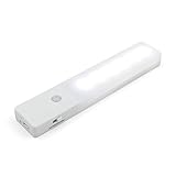 Portable Schlankes Design. JVSISM Bewegungsmelder, Wiederaufladbares LED-Nachtlicht mit Magnetstreifen, der üBerall Angebracht Werden Kann, für Einen Sicheren Kofferraum-Flur-Kleiderschrank Unter Dem Schrank