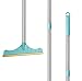 LYDZJ Stainless Steel Carpet Rake for Pet Hair Removal, Reusable Cat Dog Hair Remover with 47’’ Adjustable Long Handle Advanced Lint Remover Scraper for Carpets, Rugs, Mats, Furniture (Blue)