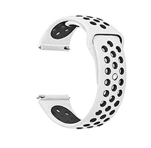 LIDDU 22mm Watch Strap Belt Compatible with ColorFit Ultra, Pro 3/Assist, Nav/Nav+,Endure, Fusion, Evolve, Active, Core, Agile Smartwatch Straps for Men & Women-White and Black (B09T64V56R) Amazon Price History, Amazon Price Tracker