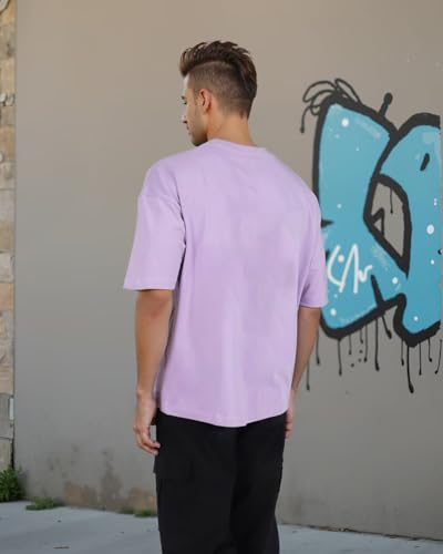 Image of Men's Oversized Batman T-Shirt - Cotton Half Sleeve Graphic Tee | Superhero Printed Casual T-Shirt for Men