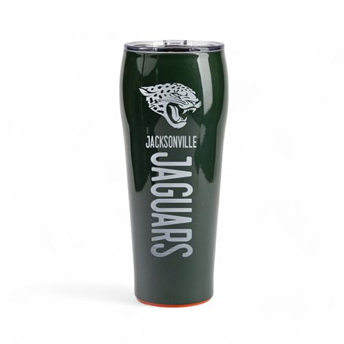 The Memory Company Officially Licensed 24oz Smart Grip Tumbler, Jacksonville Jaguars