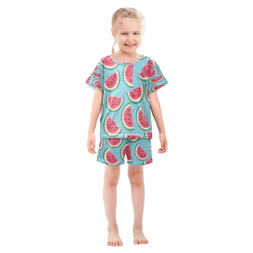 senya Short Sleeve Pajamas Sets Summer Cotton Sleepwear Watermelon3