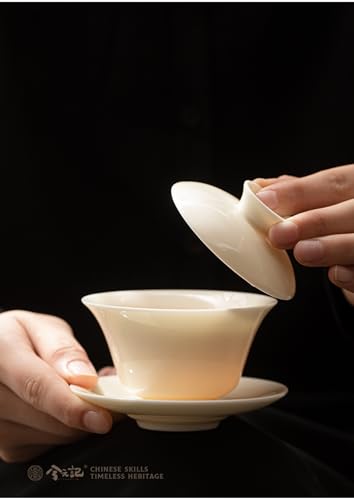 Gaiwan service à thé en céramique kungfu de 130 ml bol résistant à la chaleur - 4