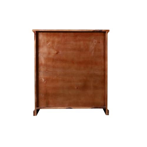 Image of Solid Sheesham Wood Shoe Rack Wooden with 2 Doors & 2 Drawer | Multipurpose Shoe Rack Stand Storage Cabinet Organizer for Home, Office, Entryway, Hallway & Living Room, Bedroom | Natural Finish