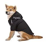 犬 服 大型犬 秋冬 防寒着 犬服 レインコート 防水 愛犬のお散歩 軽量 犬服 冬 防寒服 暖かい 犬の服 秋冬用 防風 防雪 ドッグウェア ペット服 スキーウェア 運動用 軽量 ブラック M