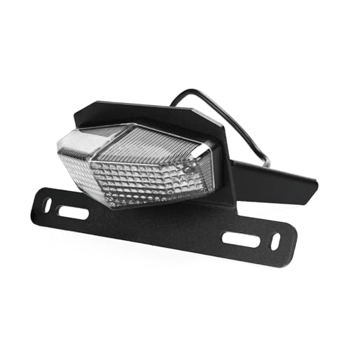 Mooyaya Soporte for matrícula de motocicleta, intermitente, luz trasera, luz de freno for 790 890 DUKE/R 2018-2023(Clear)