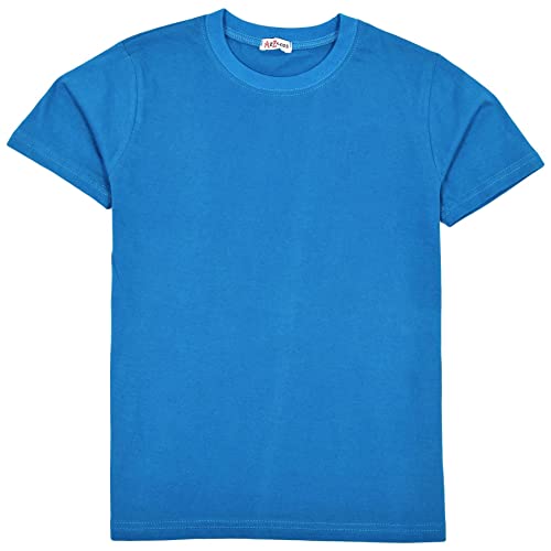 A2Z 4 Kids Boys T Shirts Plain Black T Shirt Soft - T Shirt PL Blue 2-3