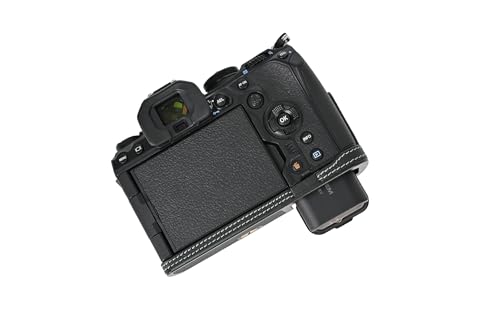 Funda media de cuero PU para cámara Olympus OM-1 miniatura 6