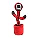 Squid Game Singing Swing Dancing Cactus Peluche Giocattoli Elettrici Peluche Vent Toy Doll,Bambola farcita Collectible Plushie Figura Regalo