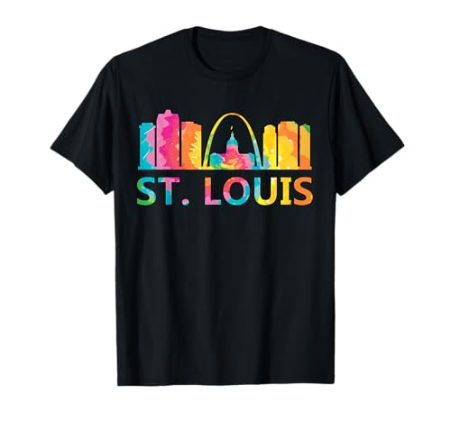 St Louis Mens Womens Kids USA American Tie Dye St Louis T-Shirt