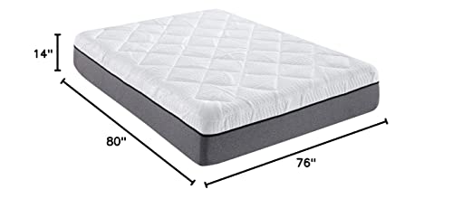 Classic Brands Cool Gel Quilted Memory Foam 14-Inch Mattress | Certipur-Us Certified | Bed-In-A-Box, King #TOP26