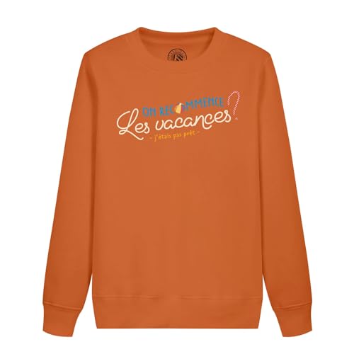 Sweat enfant les vacances on recommence pour les sorties à la plage