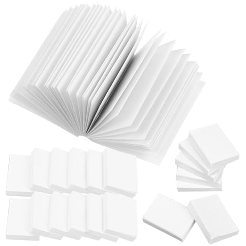 Gadpiparty 50 Pcs Miniatures Blank Books Dollhouse Books 1:12 Scale Mini Books Dollhouse Model Decoration Pretend Play Supplies Doll House Books (White)
