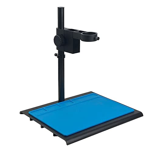 顕微鏡キット 調整可能集束ブラケット集束ホルダーテーブルスタンド42mm 50mmビデオ顕微鏡カメラ 顕微鏡レンズアダプター(A 42mm)