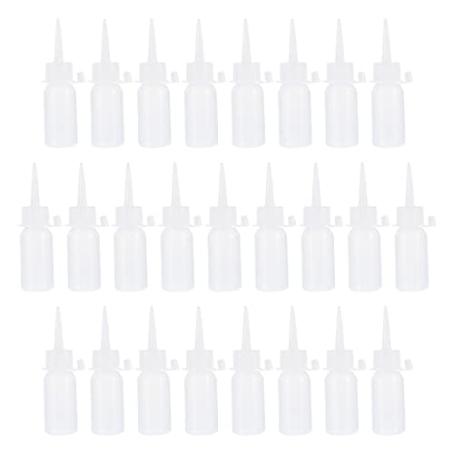 Wakauto 25pcs Sewing Machine Oil Bottles Silicone Tip Machine Oil Container Pet Plastic Ideal for Sewing Bikes