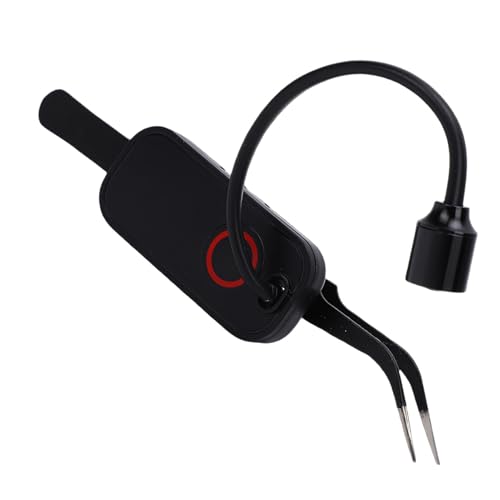 Wisoqu Uv LED Eyelash Extension Tweezer Light, 5W 405nm Fast Curing Lamp for Lash Glue, 180° Rotatable Head & Rechargeable Battery Uv Lash Light