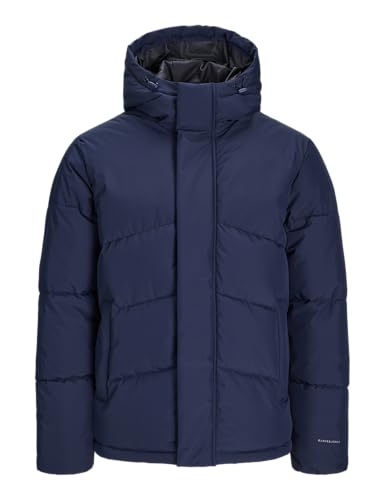 JACK&JONES PLUS JJWORLD Chaqueta Acolchada para Hombre PLS Chaqueta de Buffer, Navy Blazer, 4XL, Azul Marino, XXXXL