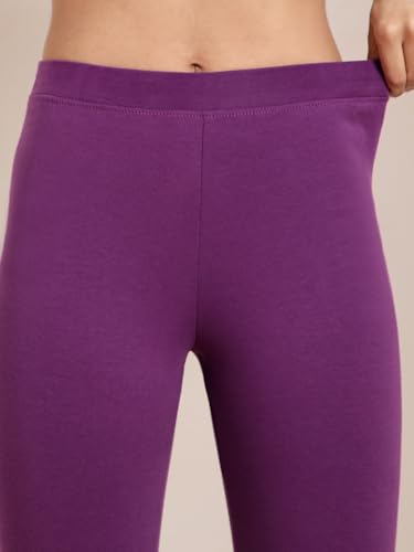 Image of TWIN BIRDS Super Stretchable Cotton Elasthane Fabric Ankle Length Leggings for Women
