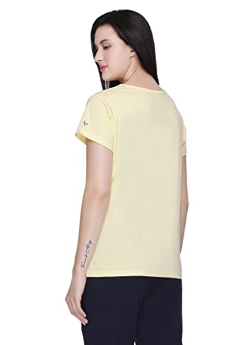 Image of GODFREY Women Round Neck Half Sleeve Cotton T Shirts